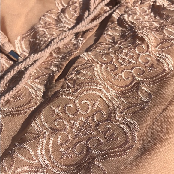 Apricot geometric above knee dress - Picture 3 of 4